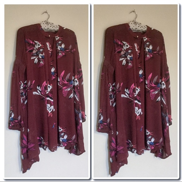 Boho Chic Floral Print Tunic/ Mini Dress - Picture 6 of 8