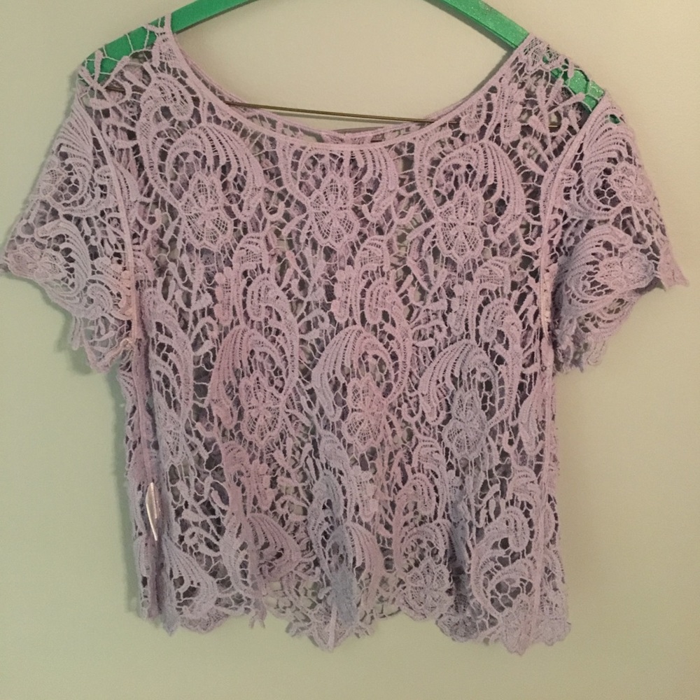 Purple Lace Top