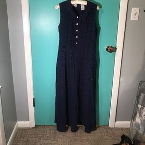 Peter Pan Collar Maxi Dress