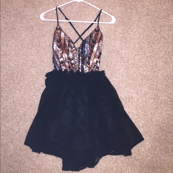 Sequin mini dress - Picture 1 of 5