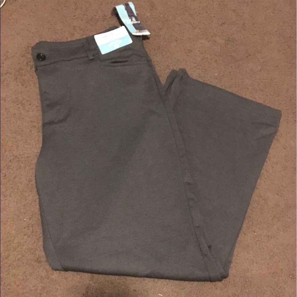 Heather Grey Petite Slacks