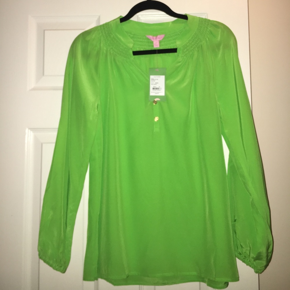 Lilly Pulitzer Neon Green Elsa Top (NWT)
