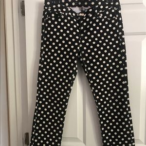 Kate Spade Polka Dot Denim Pants