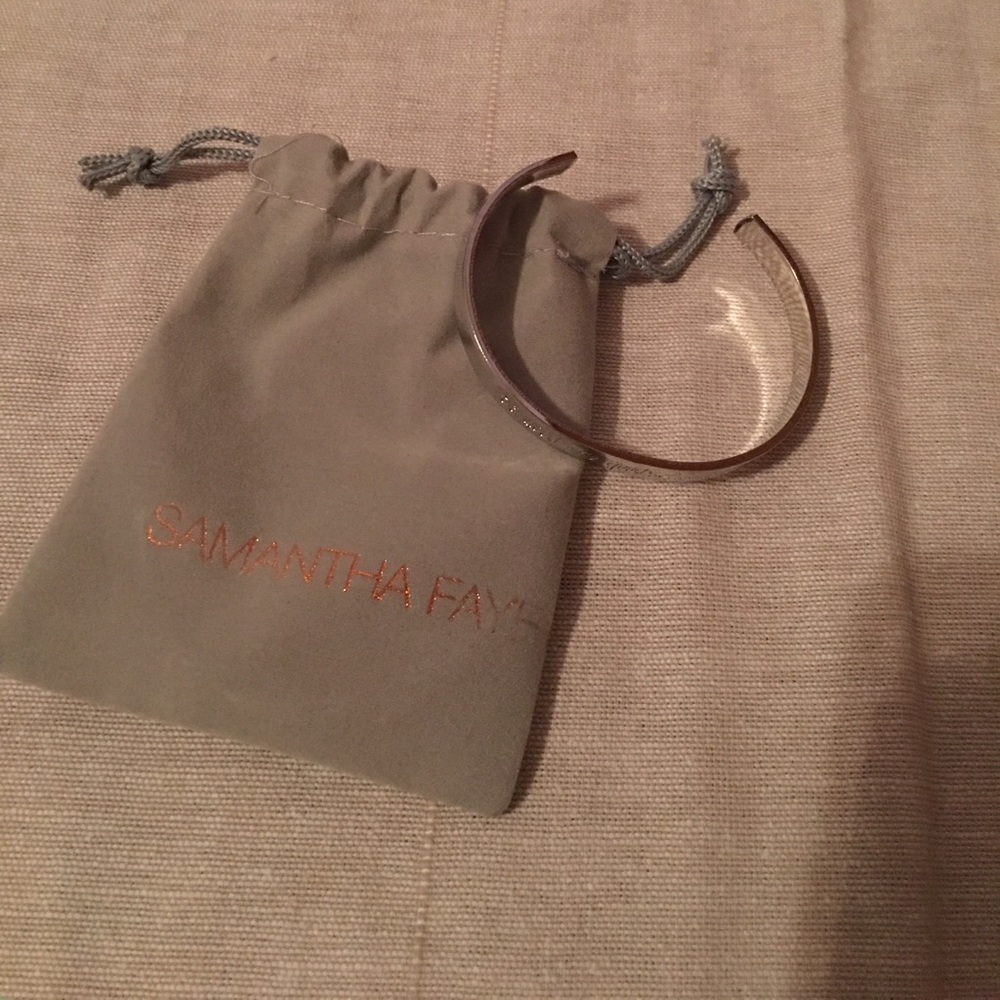 Silver bangle bracelet