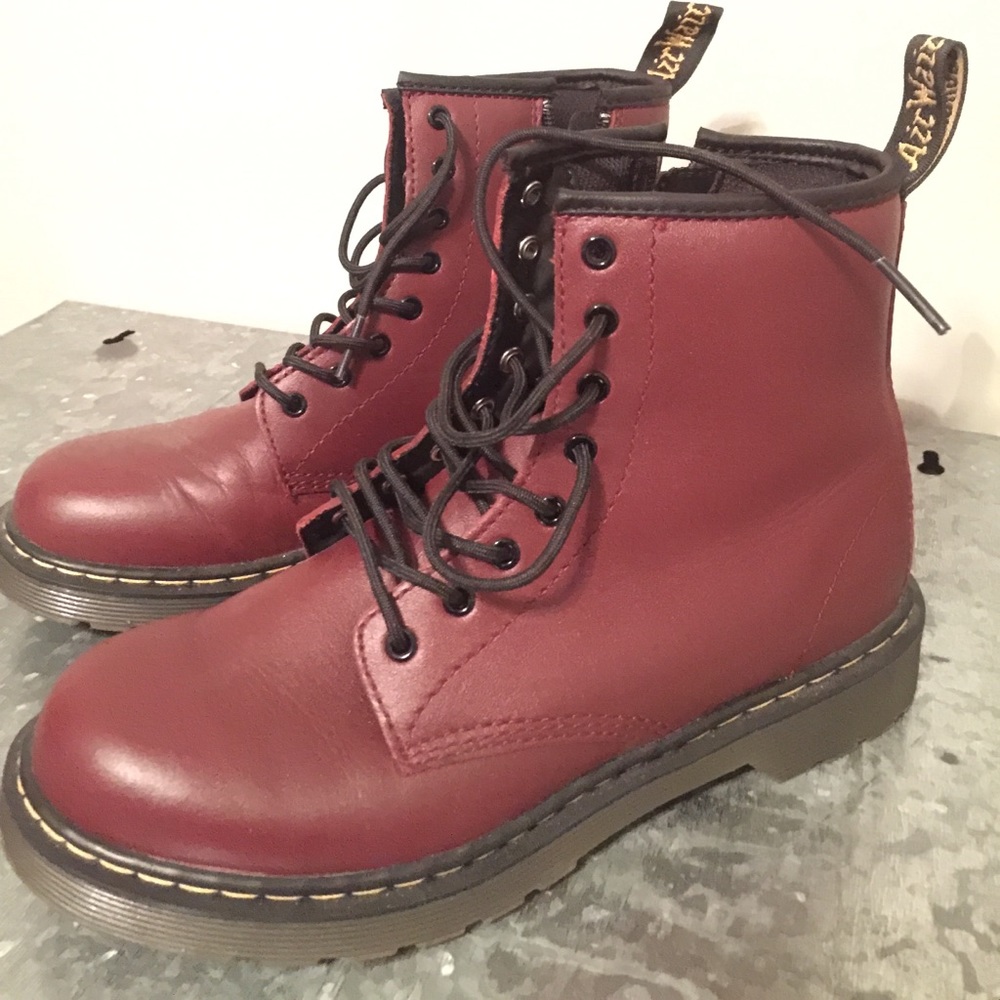 Maroon Doc Martens