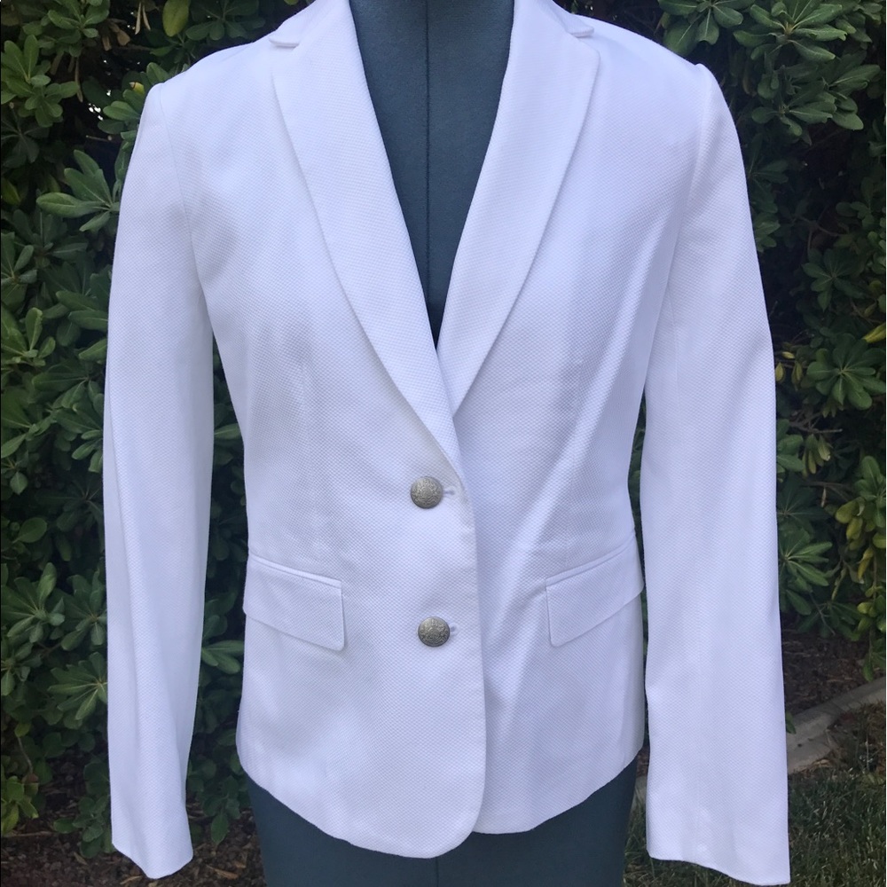Banana Republic White Blazer