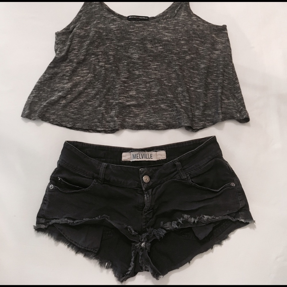 Brandy Melville Distressed Shorts