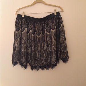Pins and Needles black lace skirt
