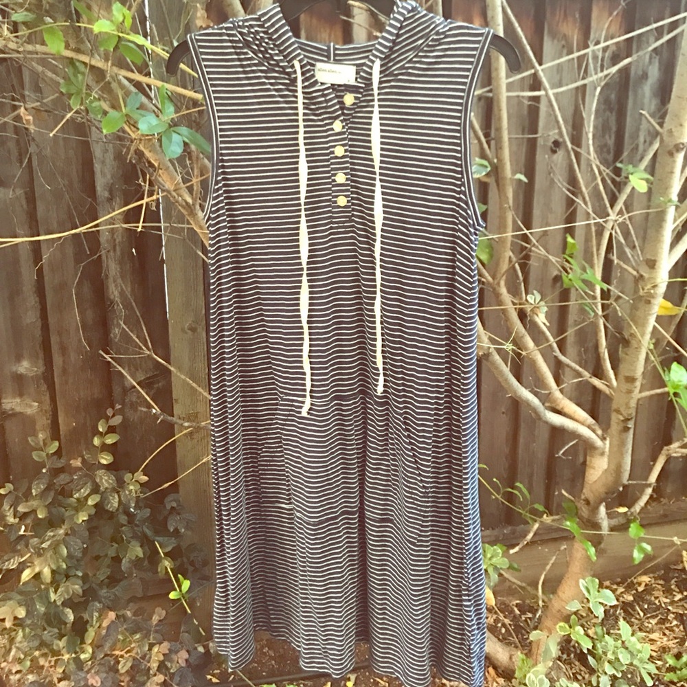 Allen Allen Sleeveless Hooded Dress