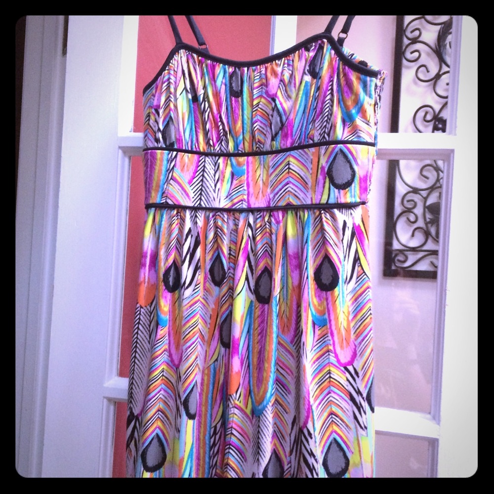 Johnny M Feather dress