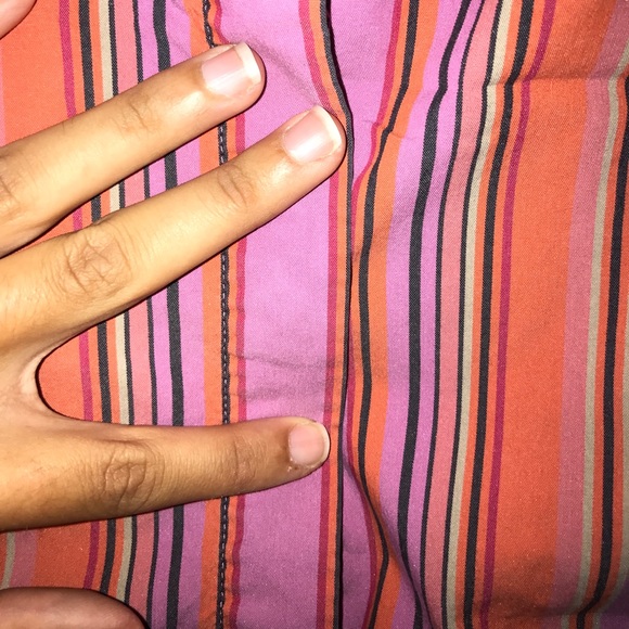 Express Design Studio Striped Button Down Top - Picture 6 of 8