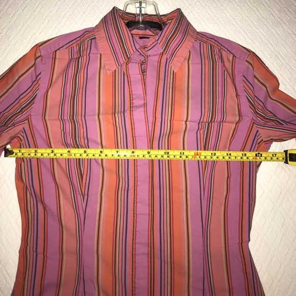 Express Design Studio Striped Button Down Top - Picture 7 of 8