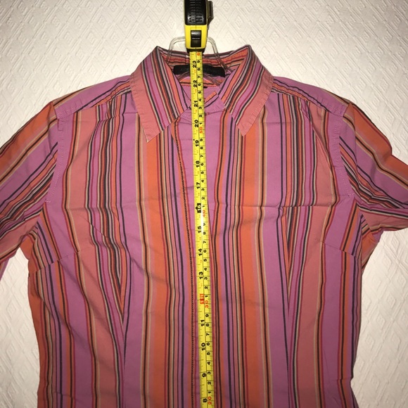Express Design Studio Striped Button Down Top - Picture 8 of 8