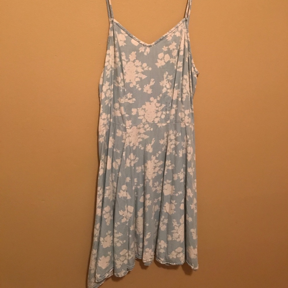 Blue floral dress