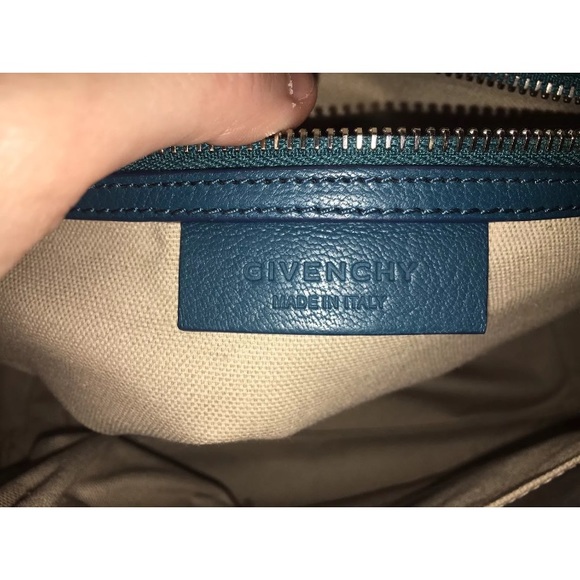 Givenchy Goat Leather teal blue small Antigona bag - Picture 5 of 8