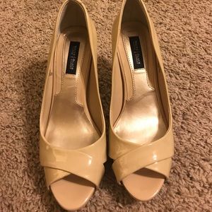White House black market nude heels