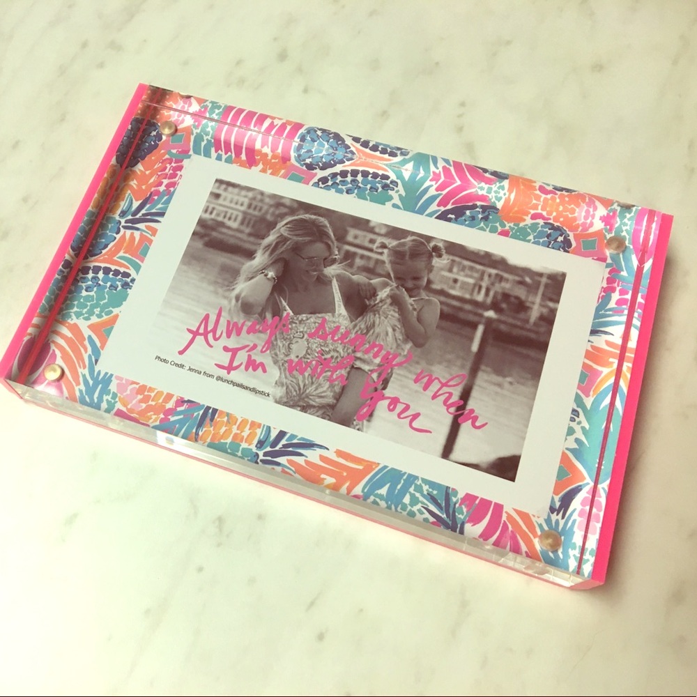 Printed Lilly Pulitzer Picture Frame.