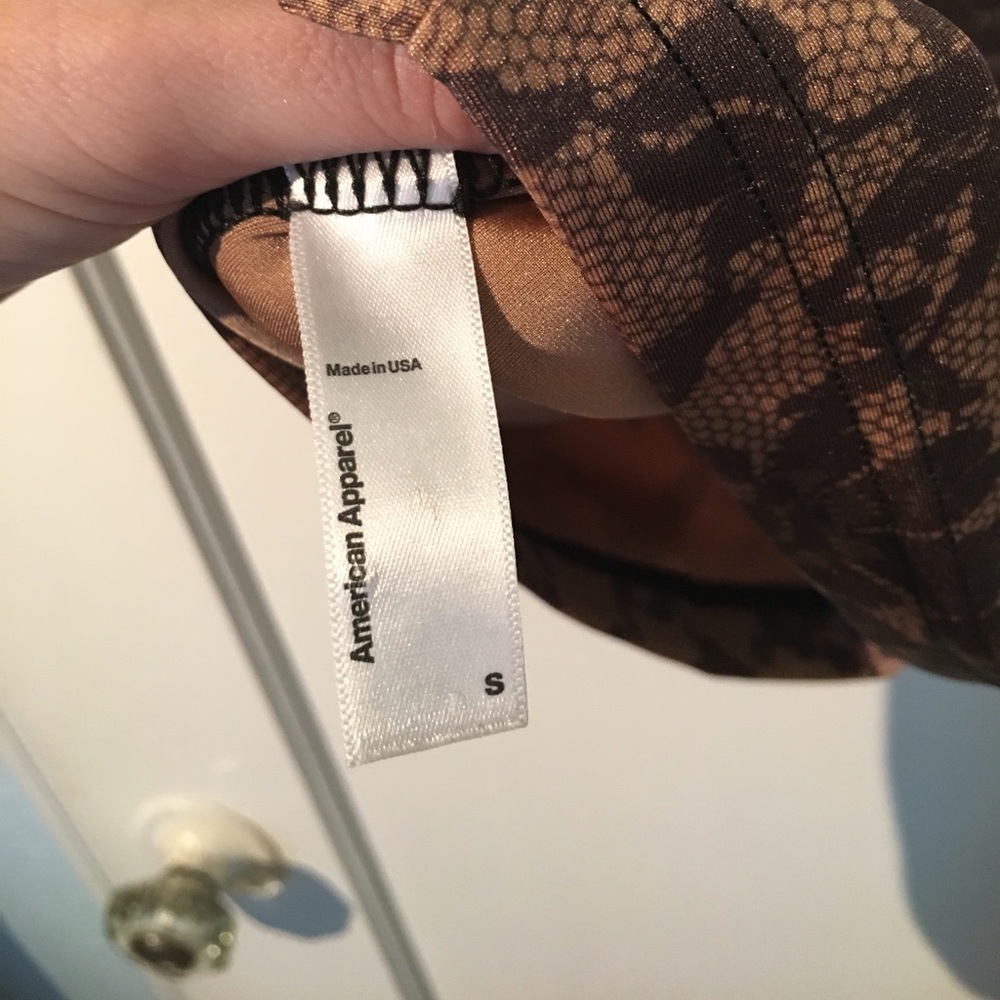 American Apparel Lace Illusion Bodycon Dress - Picture 4 of 4