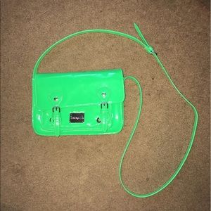 Neon green cross body