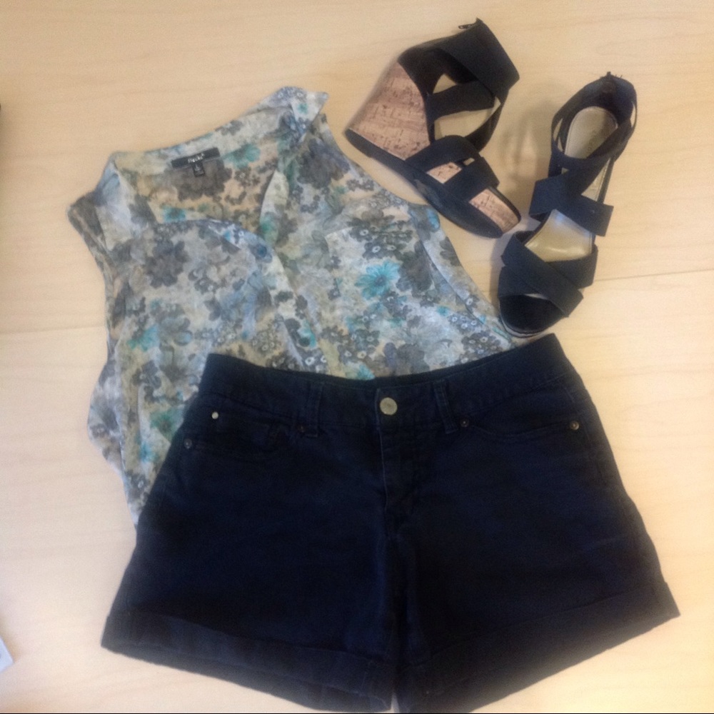 Faded Glory Black Shorts