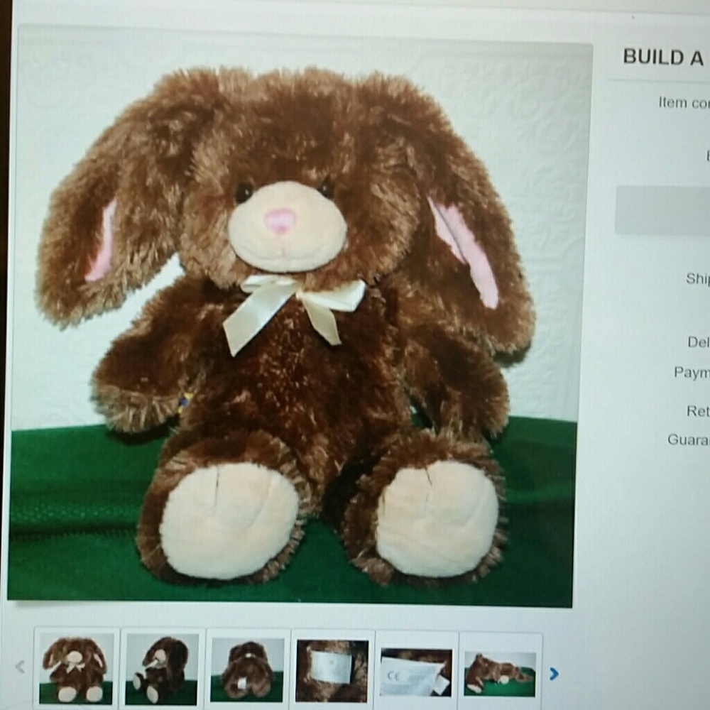 Build-A-Bear the rabbit plush stuffed toy bunny