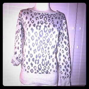 Leopard sweater w/ zipper shoulder *GapKids - XXL*