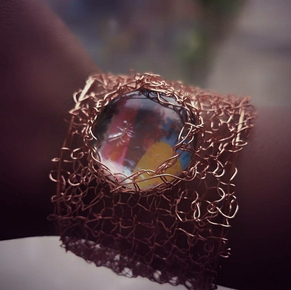 Handmade Wire Crochet Bracelet