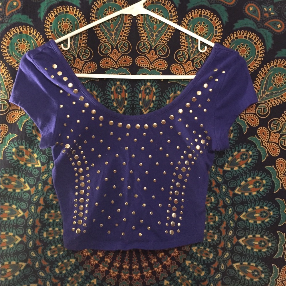 Royal Blue Crop Top