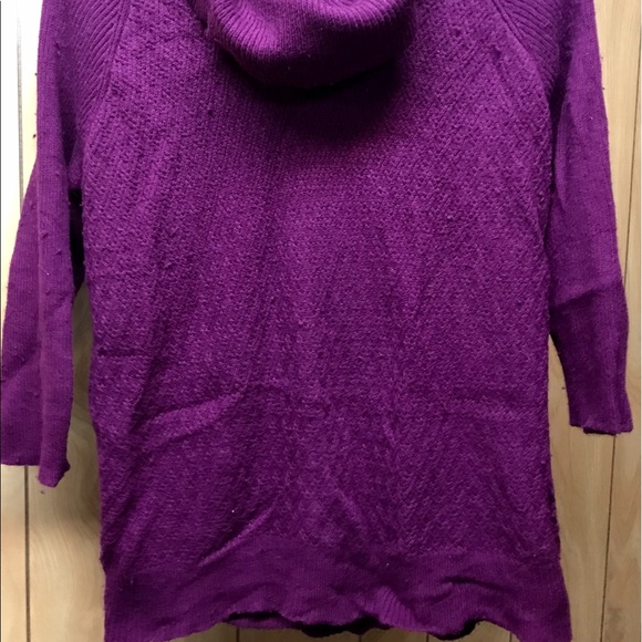 The Limited Purple Cowl Neck Sweater XL - Picture 2 of 4