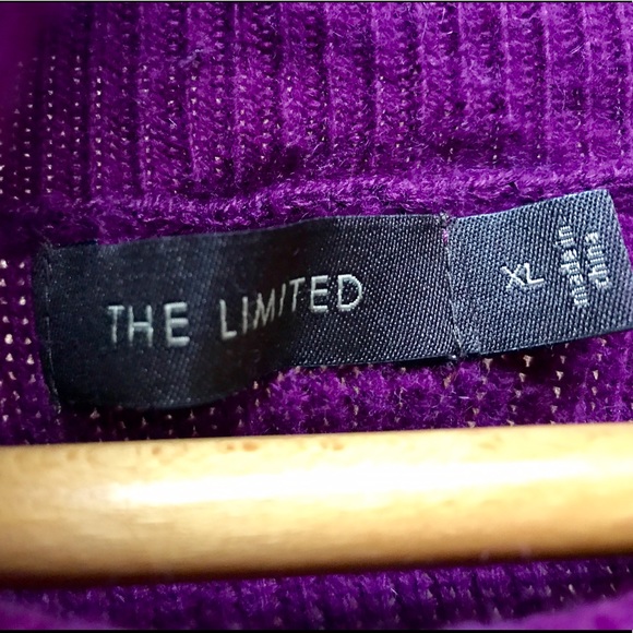 The Limited Purple Cowl Neck Sweater XL - Picture 4 of 4
