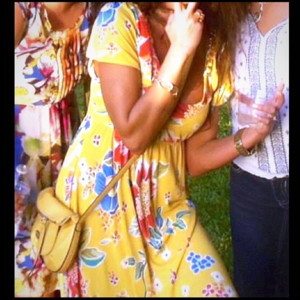 SOLD!! Dolce Gabbana yellow floral party dress!! - Picture 1 of 3