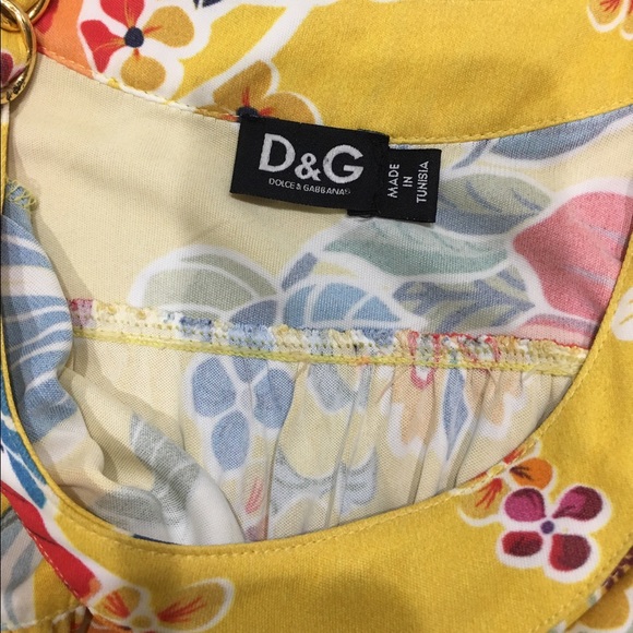 SOLD!! Dolce Gabbana yellow floral party dress!! - Picture 3 of 3