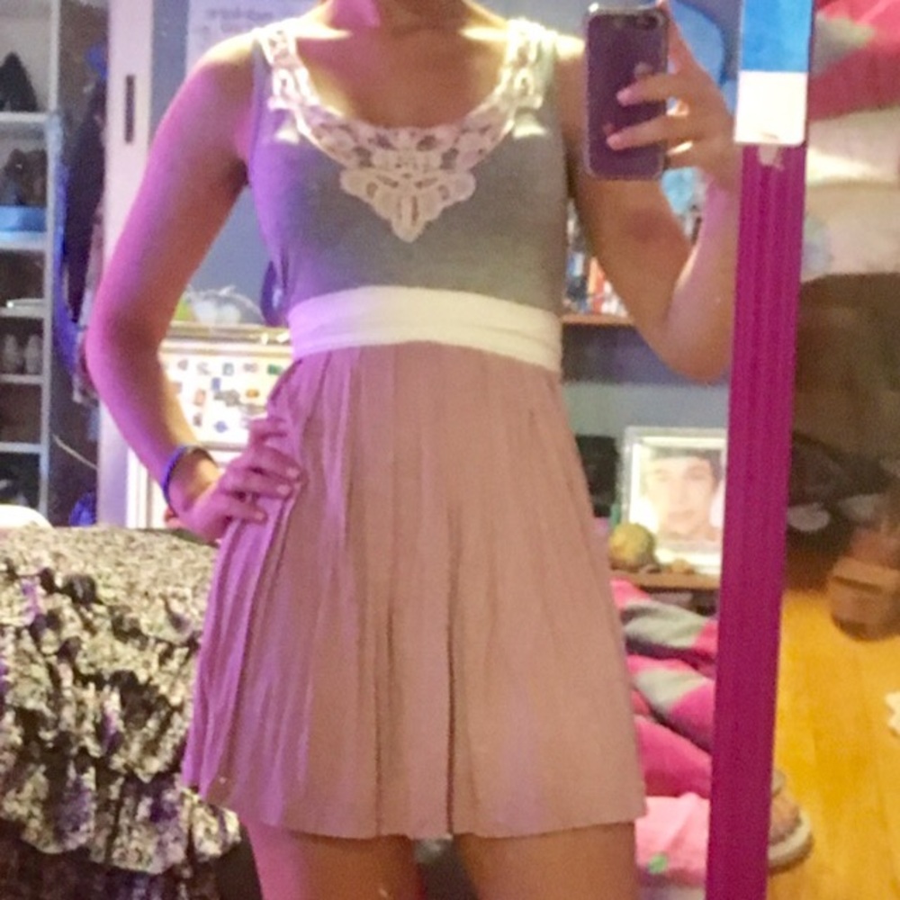 Forever 21 Pink+Gray dress