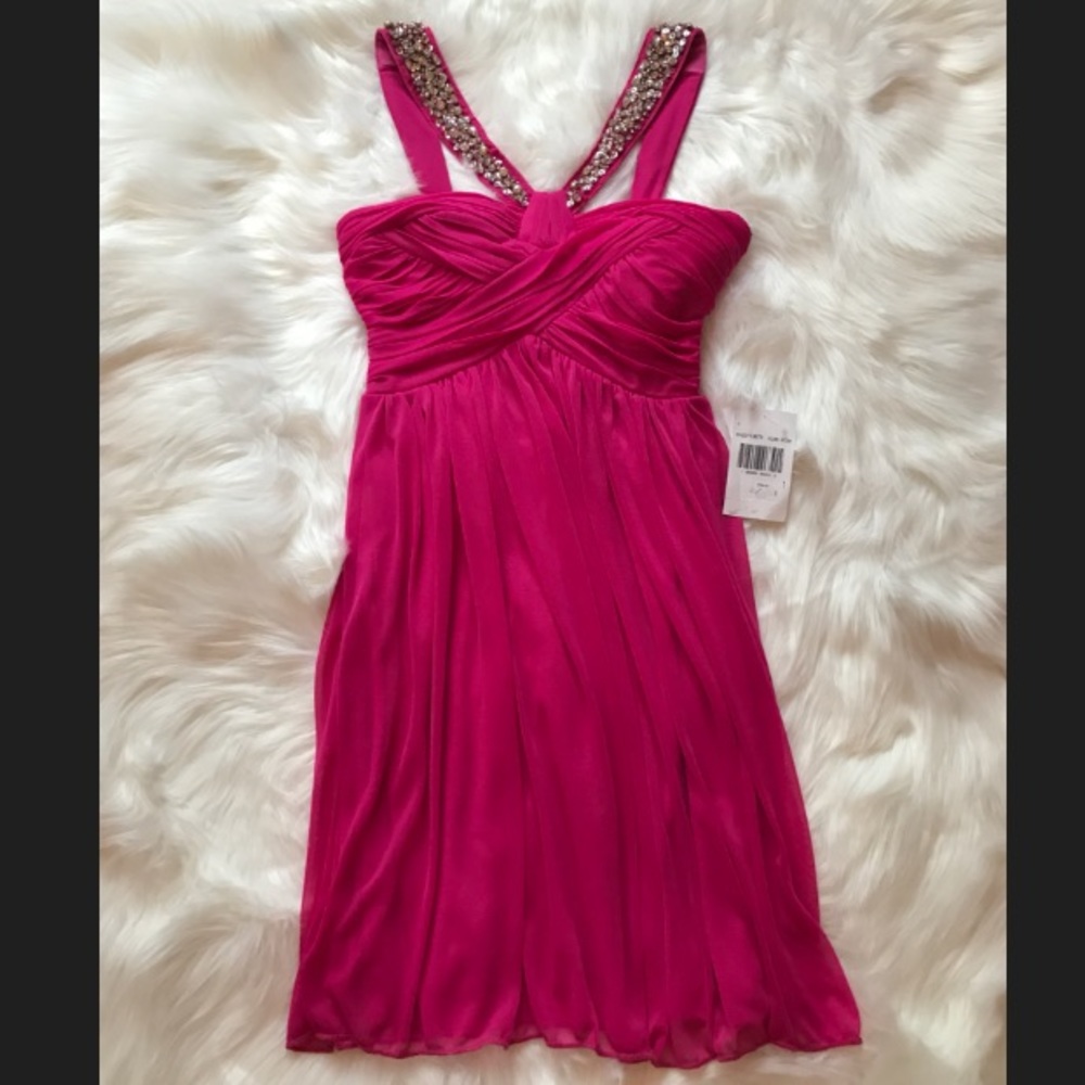Pink Jodi Kristopher Juniors Cocktail Dress
