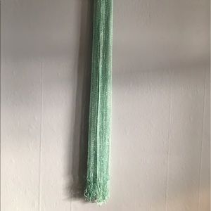 Jade and silver light scarf