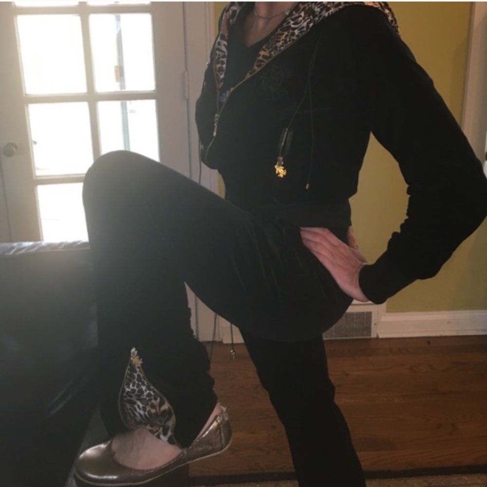 NWT Roberto Cavalli VelourLounge SuitW Animal Prnt