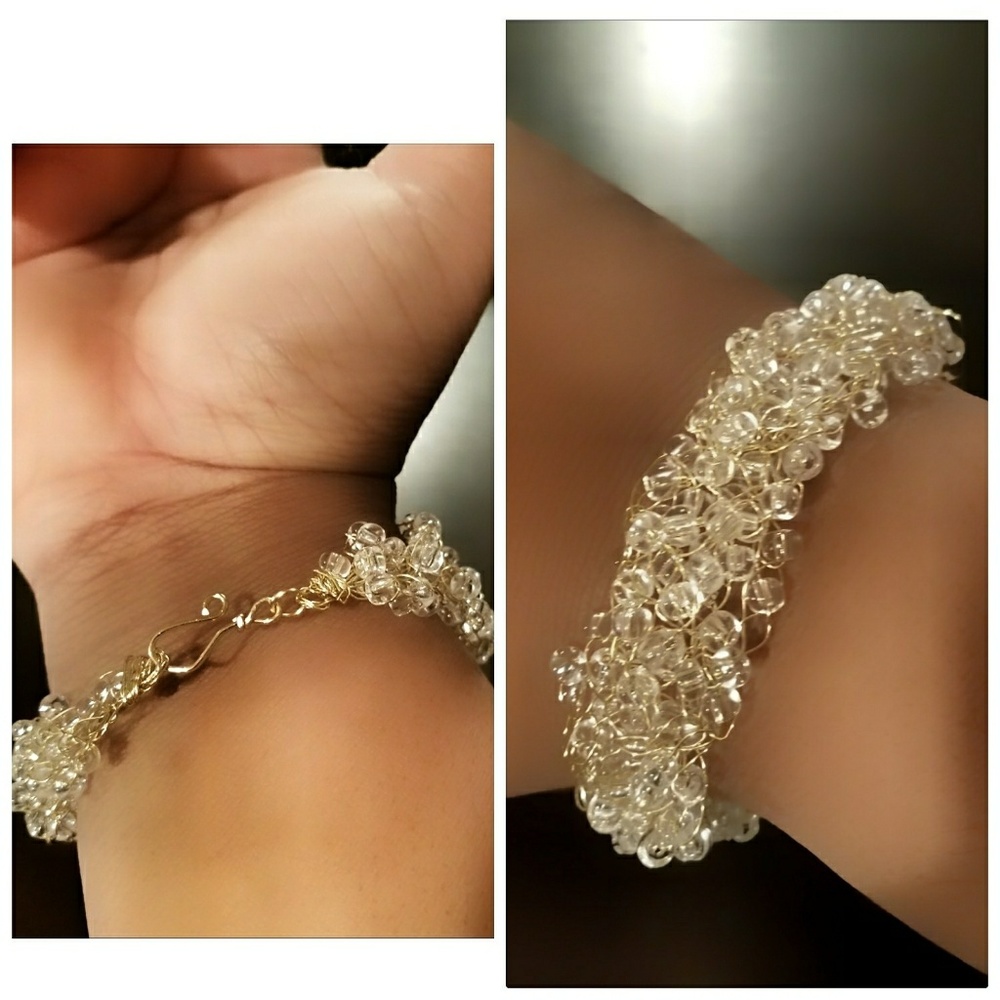 Handmade Wire Crochet Bracelet