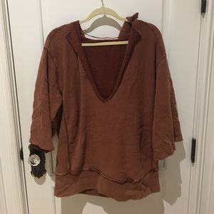 Free People Rust Sweatshirt