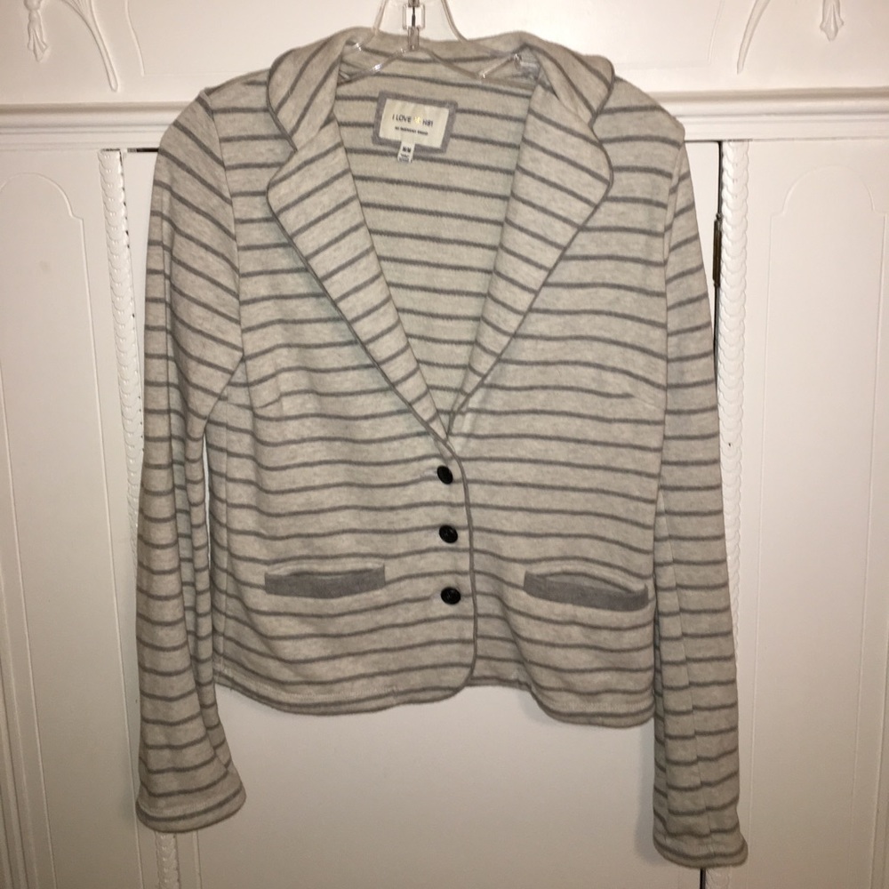 Casual Stripped Cotton Cardigan
