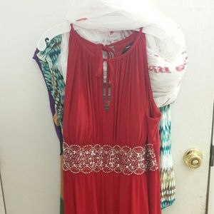 Red Dress with Sequence
