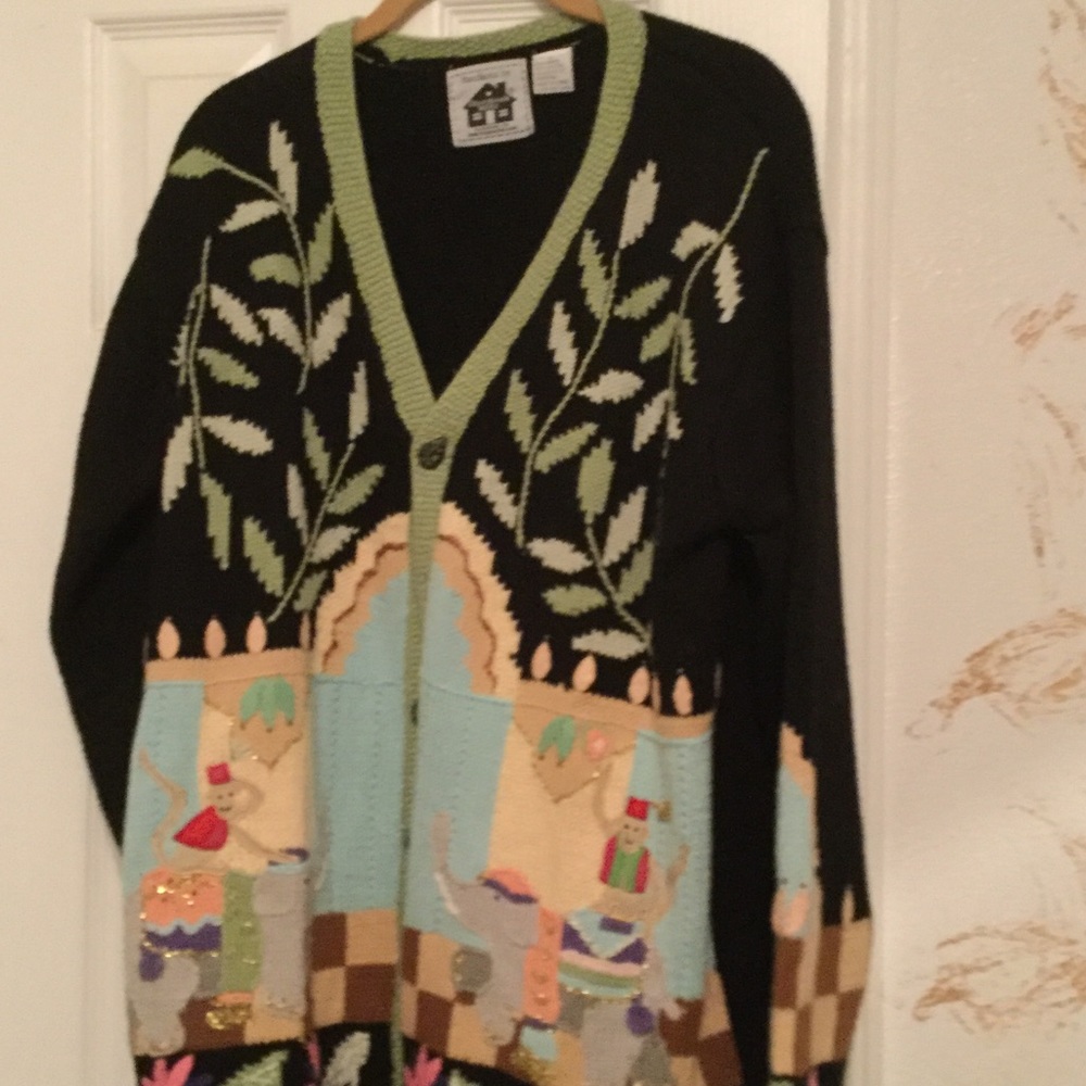 Collectible storybook knit sweater