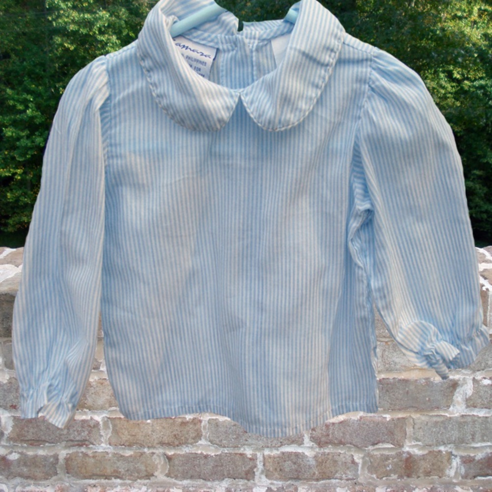 Long Sleeve Stripped Blouse - Size 18 months