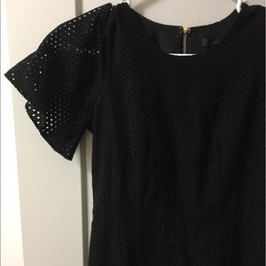 J. Crew eyelet bell sleeve mini dress