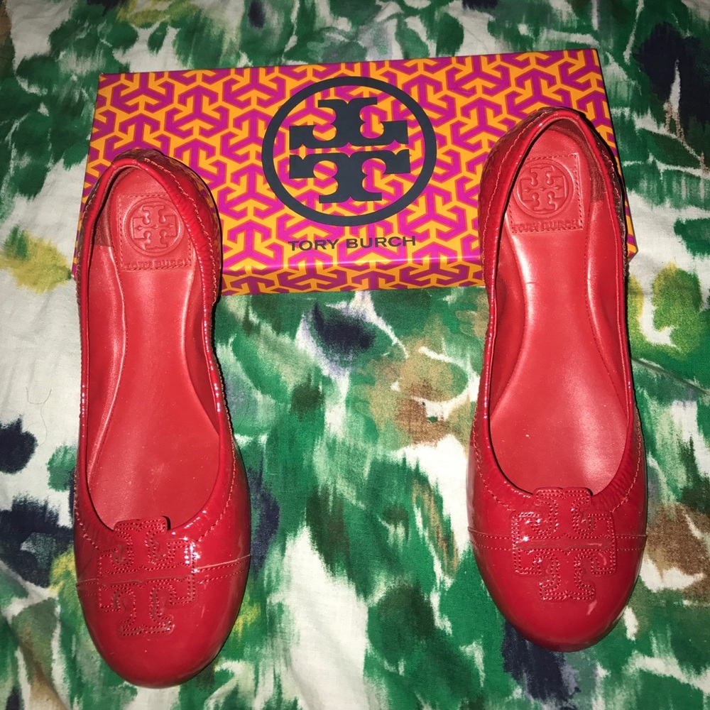 Tory Burch Carita Ballet - Soft Patent Calf flats!