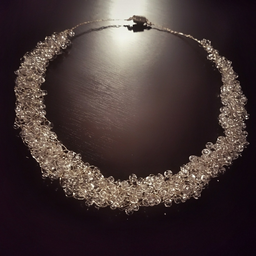 Handmade Wire Crochet Necklace