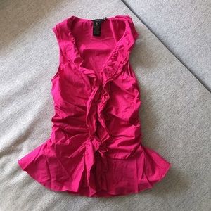Pink ruffle top Grass Jeans, Macy's