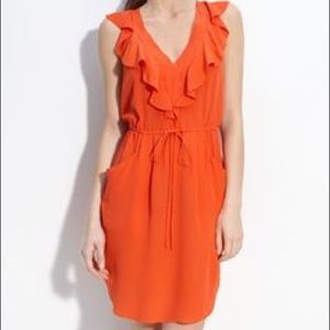 Rebecca Taylor Ruffle Front Dress