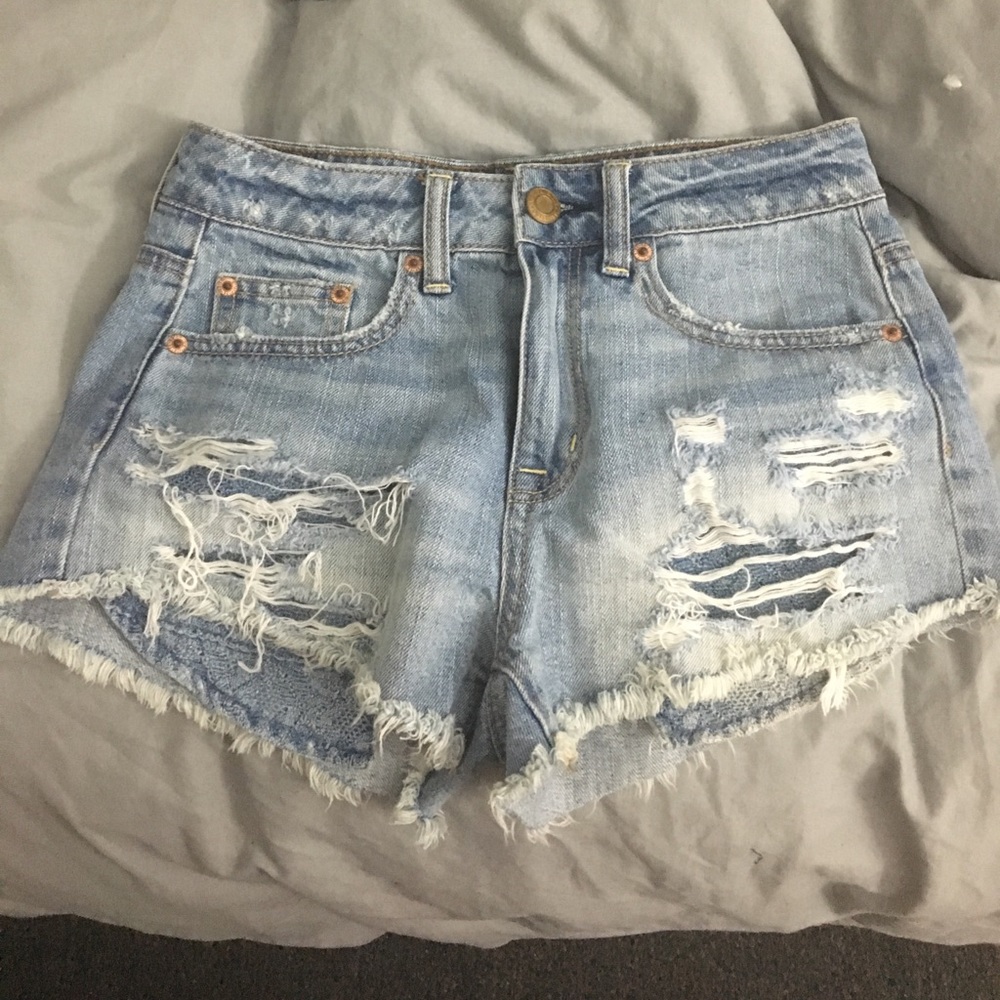 High Waisted Denim Shorts