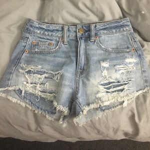 High Waisted Denim Shorts