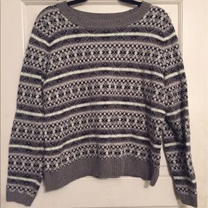 Jcrew knit wool pattern sweater